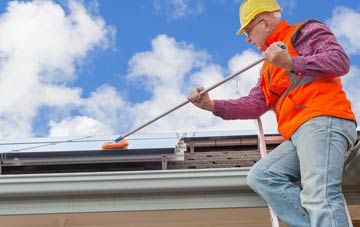 Old Tinnis soft wash roof cleaning